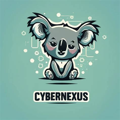 LOGO Design For CyberNexus Innovative Koala Concept with Typography for the Technology Industry ...