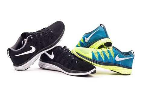 Nike Flyknit Lunar 2 Blue/Neon, Black