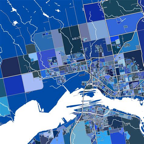 Sault Ste Marie Map Print, Ontario, Canada — Maps As Art