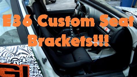 E36 Race Seat Brackets DIY - YouTube