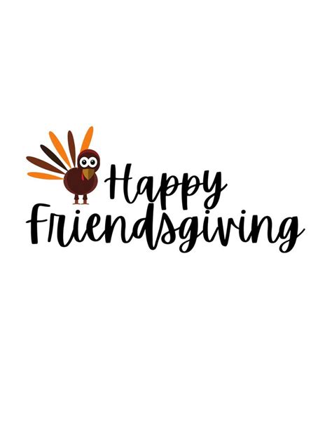 Happy Friendsgiving, Cricut Cut File, Silhouette Cut File, Png, Svg ...