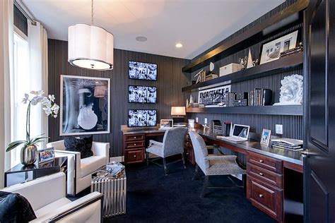 30 Black and White Home Offices That Leave You Spellbound