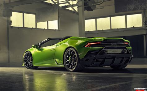 21 verde selvans lamborghini huracan evo spyder rear side angle - SSsupersports