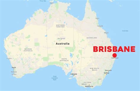 Map Of Brisbane Australia