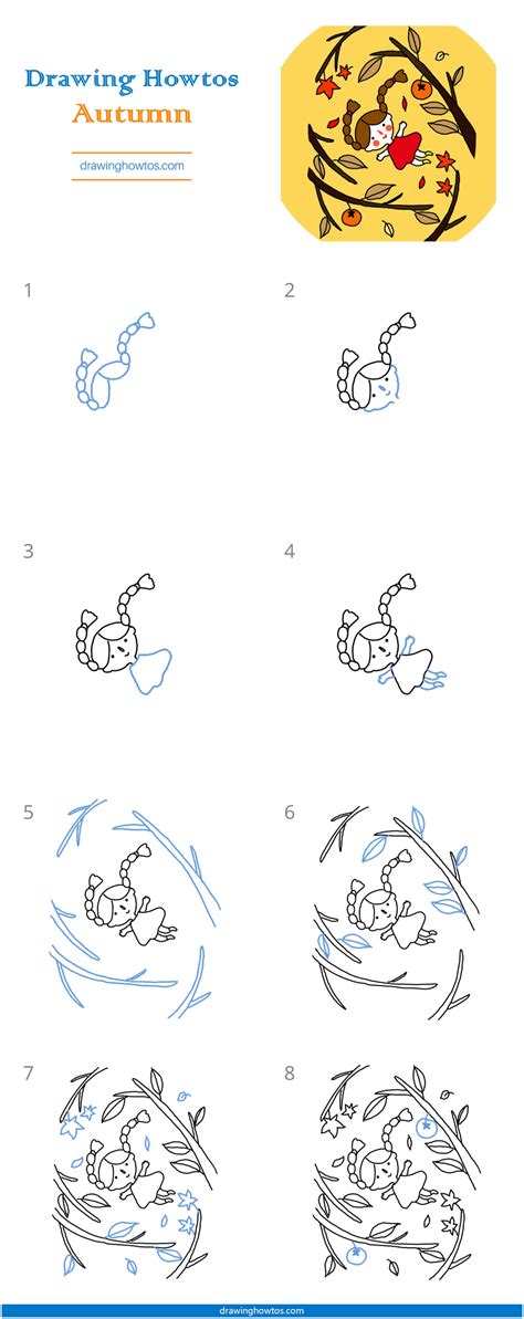 How to Draw an Autumn Scene - Step by Step Easy Drawing Guides ...