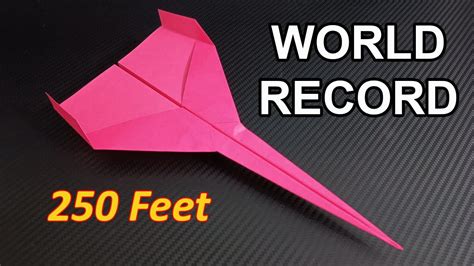 How To Make The WORLD RECORD PAPER AIRPLANE - YouTube