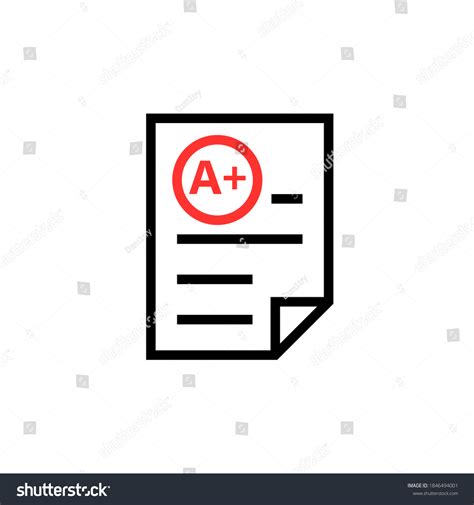 Plus Report Card Icon Clipart Image Stock Vector (Royalty Free) 1846494001 | Shutterstock