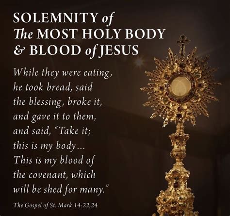 #TodayIs the Solemnity of Corpus Christi. The Eucharist is the source and summit of the # ...