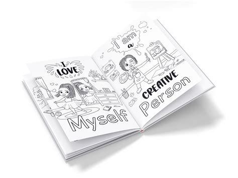 Affirmations coloring book for african american kids :: Behance