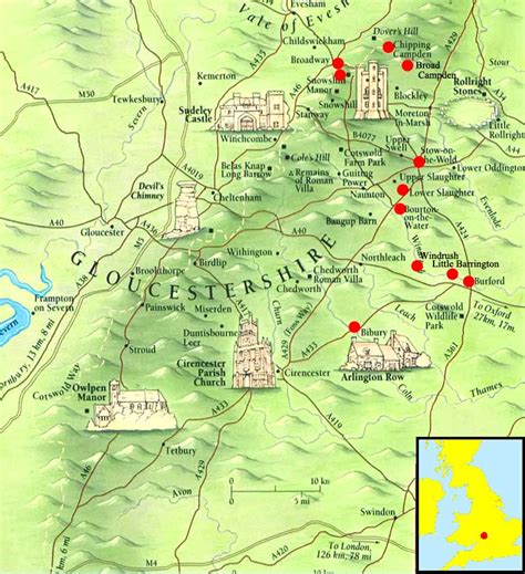 Cotswolds Map