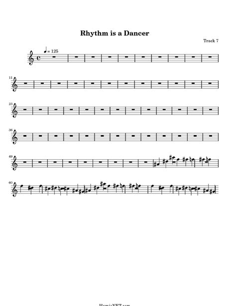 Rhythm is a Dancer Sheet Music - Rhythm is a Dancer Score • HamieNET.com