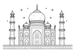 Beautiful Bangladesh Scene - Coloring Page