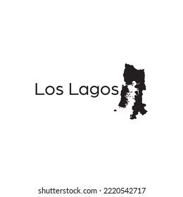 Los Lagos Map Black Lettering Design Stock Vector (Royalty Free) 2220542717 | Shutterstock