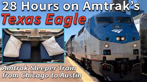 28 HOURS on the Amtrak's Texas Eagle: A Roomette on Amtrak's LONGEST ...