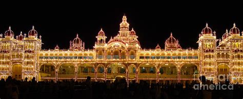 Mysore Palace - during Dussehra Festival Photograph by Michael Holloway ...