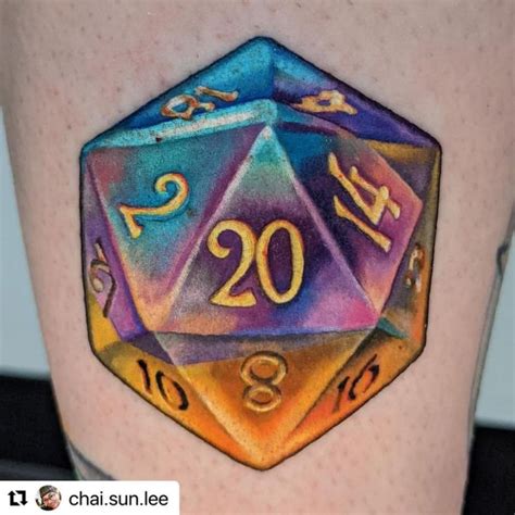 D20 tattoos • Instagram | Tattoos, Custom tattoo design, Roleplaying game