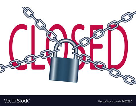 Chain and lock Royalty Free Vector Image - VectorStock