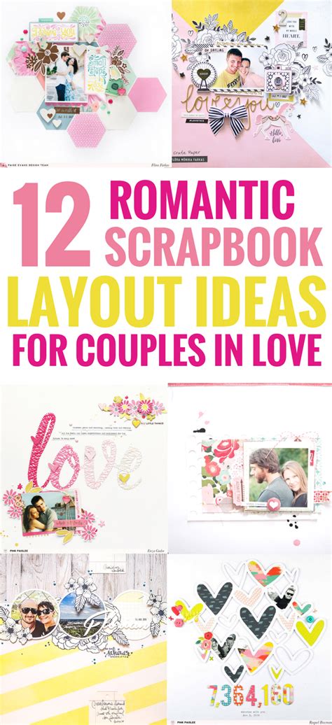 12 Scrapbook Layout Ideas for Couples in Love