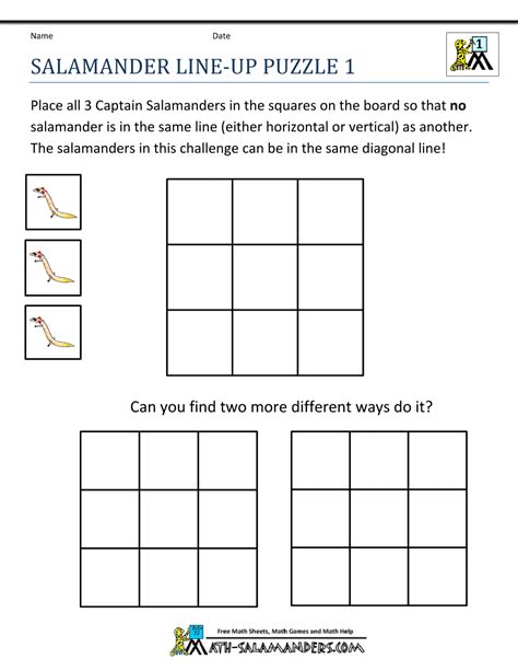 Math Puzzle 1st Grade