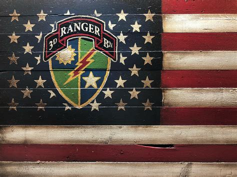 Army Ranger American Flag US Army Ranger Flag 3rd Ranger | Etsy