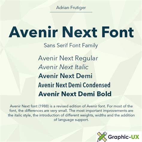 avenir next font