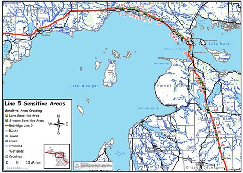 Line 5 Enbridge Map Pipeline