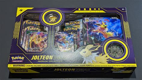 Mavin | Pokemon Eevee Evolution Vmax Premium Collection Box Jolteon ...