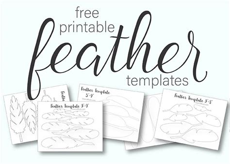 Feather Cut Out Template | Flyer Template