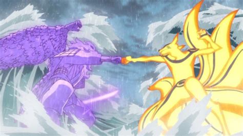 Sasuke Susanoo Vs Naruto Kurama