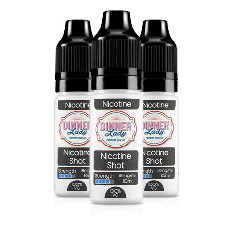 3 Bottles – Nicotine Shot 10ml E-Liquid 18mg | 3 for £5.65 – Dinner Lady