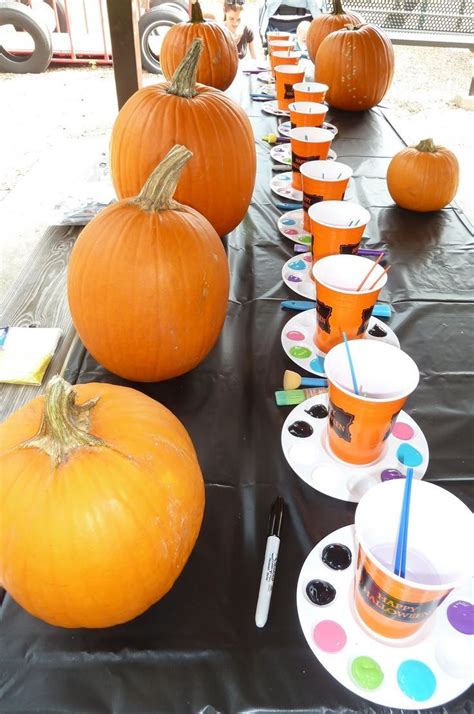 Room Mom Extraordinaire: Painting Pumpkins in the Park | Halloween party kids, Pumpkin party ...