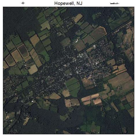 Aerial Photography Map of Hopewell, NJ New Jersey