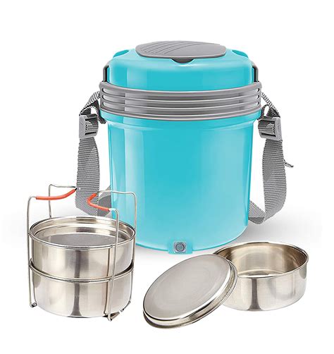 Milton Electron Stainless Steel Tiffin Box Set, Set of 3 - Creative369 Solutions