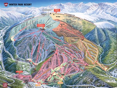 Winter ParkTrail Map | Winter Park Piste & Ski Area Map