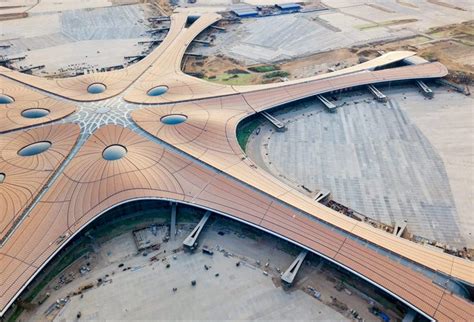 zaha hadid architects' daxing airport with the world's largest terminal opens in beijing