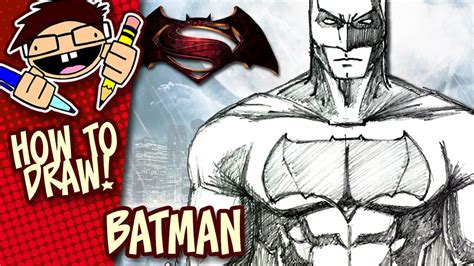 How to Draw BATMAN (BATMAN v SUPERMAN: DAWN OF JUSTICE) Step-by-Step Tutorial - YouTube