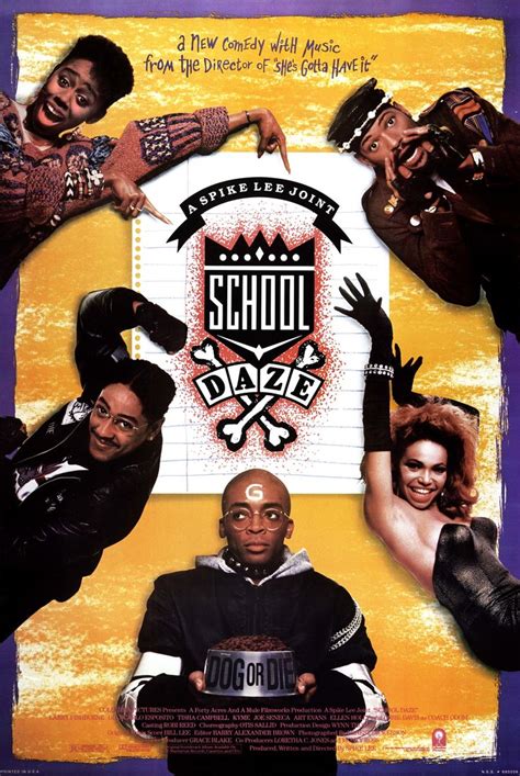 "School Daze" movie poster, 1988. | School daze, African american ...