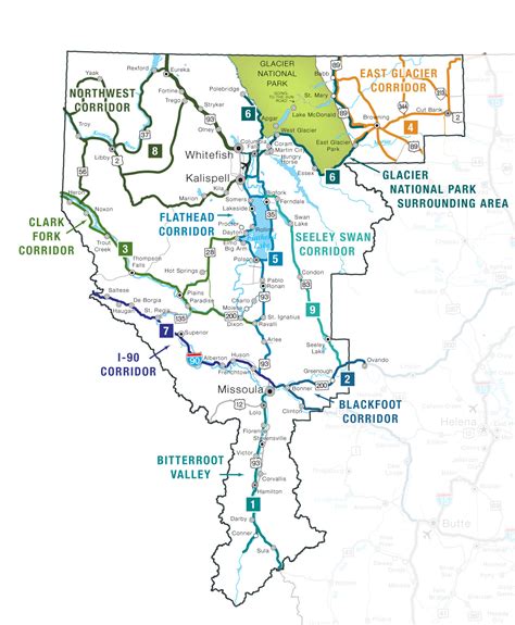 Travel Corridors In Western Montana + Glacier National Park