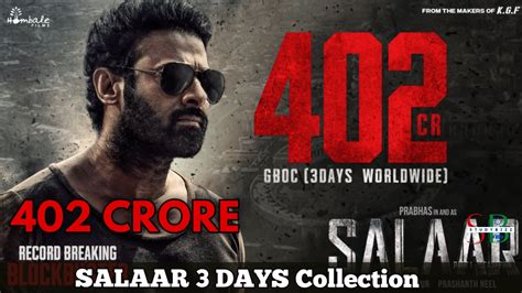 Salaar 3 days collection 402 Crore, still counting big - Film Updates