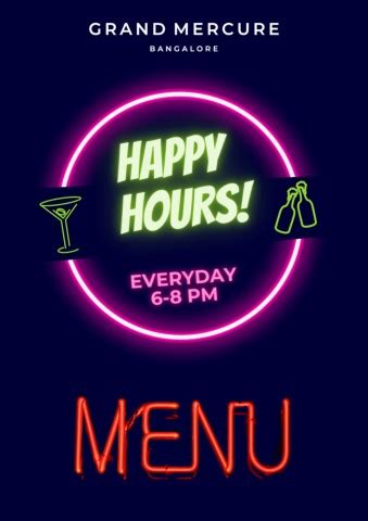Menu - Happy Hours