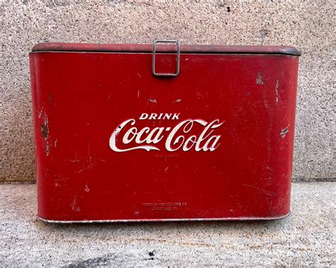 Vintage Coca Cola Cooler 1950s Progress Refrigerator Co Metal | Etsy