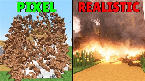 pixel vs realistic - YouTube