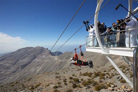 In pictures: Ras Al Khaimah opens world's longest zip line - Arabian ...