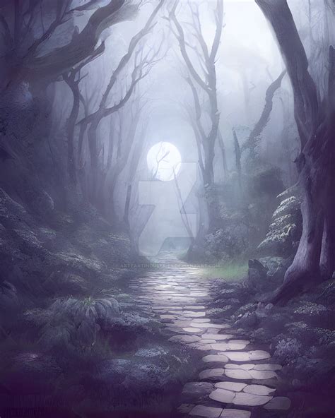 Moonlit Forest - StarryAI by ArtFartIndustries on DeviantArt