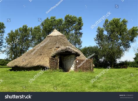 Iron Age House. Reconstruction Of An Iron Age Roundhouse. Stock Photo 127820972 : Shutterstock