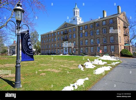 View of the campus of the Princeton Theological Seminary (PTS), a graduate school of theology in ...