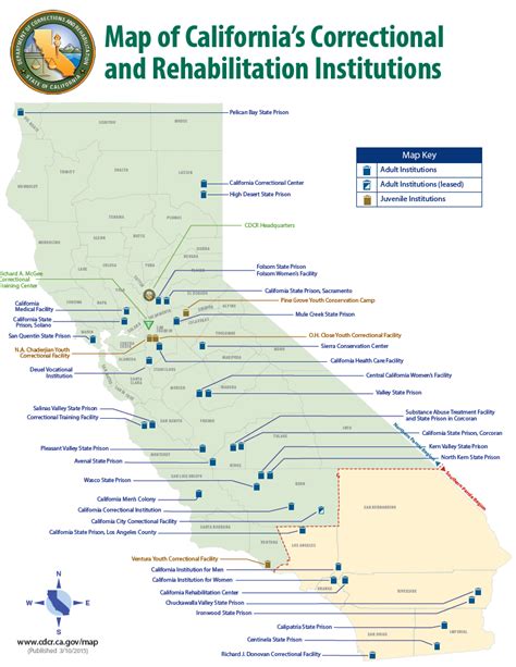 California Prison Map