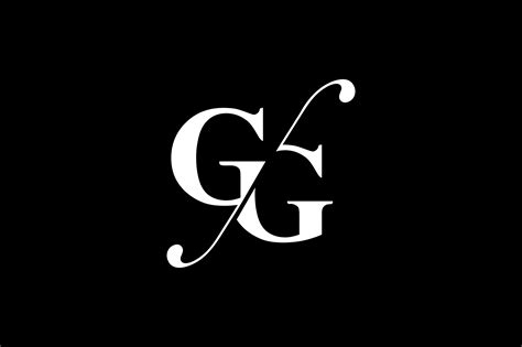 GG Monogram Logo Design By Vectorseller | TheHungryJPEG.com