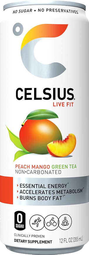 Peach Mango Green Tea - Celsius