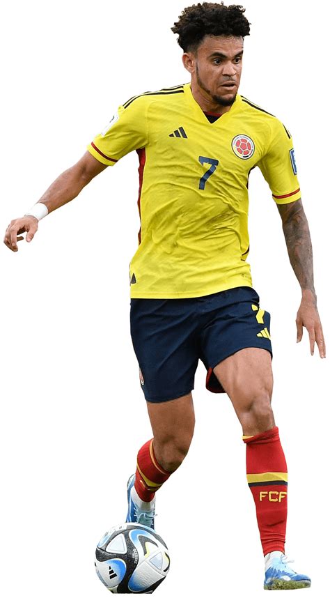 Luis Diaz Colombia football render - FootyRenders